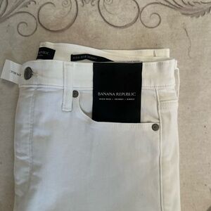 Banana Republic White Skinny Jeans